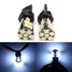 DRL 5W White Daytime Light Bulbs Lamps Canbus NO Error 2Pcs 6000K LED Side T20 - 1