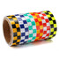 Dual Color Caution Reflective Sticker Chequer Roll Signal Warning - 3