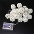 White Balls Party 20 Pcs Patio Rattan String Light - 4