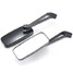 Rear View Side Mirrors 10mm Black Cruiser Chopper CNC Aluminum Motorcycle - 5