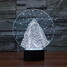Led Night Light Touch Dimming Novelty Lighting Colorful 100 3d Snow Christmas Light - 1