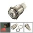 Emergency Metal Flashlightt Push Button Switch Red LED 16mm Hazard Warning - 1