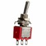 Red 6A 250V Mini SPDT 3 Pin Toggle Switch 125V 3A - 1