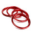 Outlet Circle Red 4pcs Bright Air Conditioner Audi A3 Decorative Rings - 3