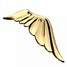 Wings Sticker Label Rear Car Black Stereo Golden Metal White Sliver - 3