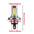 H4 White Car Vehicle Auto Light Lamp Bulb COB Headlight Driving 7.5w - 3