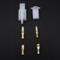 2.8mm Male Female 2 Way Car 5X Flat Connectors Terminal for Motorcycle - 1
