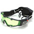 Shield Goggle Lens Adjustable Glasses Eyewear Green With Light - 5