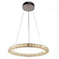 Three 60cm Crystal Pendant Light Side K9 Ceiling Lights Modern - 1