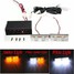 Amber White Emergency Strobe Light Flashing Warning Lamp Bar 12V LED Bulb - 1