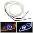 85cm Turn Signal Light Tube Soft Pair Guide White DRL Car Amber Strip LED Flexible - 1