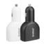 Black White 4 Port USB Car Charger ORICO iPhone Android iPad - 3