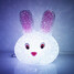 Crystal Rabbit Led Night Light Color Changing Usb Shaped - 7