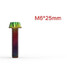 5mm 6mm Screw Alloy Titanium Hexagon Colorful - 4