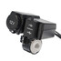 LED Voltmeter Cigarette Socket 3.1A 12V 24V Waterproof Motorcycle Dual USB Charger - 4