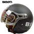 Half Face Helmet Motorcycle Air Force Pilot Harley BEON Jet - 10