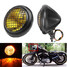 Headlight High Low Beam Light Black Universal Motorcycle 12V Round 7Inch Bright LED - 2
