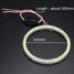 Pair White COB 100mm Angel Eye Ring Outside 12V 10W Headlight Aperture - 8