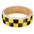 Color Chequer Roll Signal 25mm 1M Warning Caution Reflective Sticker Dual - 2