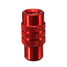 Dust Cover Caps Aluminum Valve 4pcs Red Motorcycle Bicycle MTB - 2