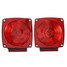 Side Light For Truck Trailer Tail License Stop Turn Right Left Pair Red Light Car - 1