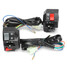 8inch Handlebar Switch Motorcycle Turn Signal Headlight 22mm 12V Electrical Start Horn - 1