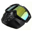 Goggles Modular Face Mask Shield Detachable Motorcycle Helmet Yellow Lens - 6