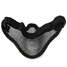 Motorcycle Outdoor Mesh Protective Mask Steel Airsoft Half Face Tactical Hunting - 7