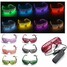 EL Wire Neon LED Light Shaped Shutter Glasses Fashionable Costume Party - 1