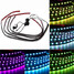 Wireless Control APP 4pcs LED Interior Neon Car Decoration Voice Strip Light - 4