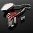 Claw Skeleton Skull Hand Rear View Side Mirror 8mm Motorcycle Motor Bike - 6