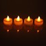 Led Yellow 4 Pcs Light Round Candle Style Twinkle Flame - 6