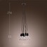 Home Modern Dining Room Ball Glass Head Loft Pendant Light - 5