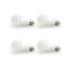 Ac 220-240 V E26/e27 Led Globe Bulbs 4 Pcs 15w A60 Dimmable Cob Warm White - 1