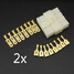 8 Way 6.3mm Male Female 2 X Connectors Terminal for Motorcycle Car - 1