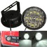 Round White 12V Car Driving Daytime Running Light Fog Light 18LED - 2