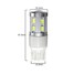 White 6000K LED Brake Stop Light Tail Light T20 7443 Bulb with Lens 12SMD Car - 5