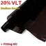 Black LVT 3mx76cm Ultra Dark Auto Home Window Glass Tint Film Tinting LIMO Car - 3