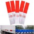 Night Reflective Tape Stickers Decals Safety Warning Truck DIY Strip Red White - 1