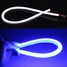 Guide Turn Signal Light Motorcycle Auto 2Pcs LED Strip Blue Flexible - 2