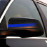 Stripe Mercedes Benz Decal Emblem 2Pcs Sticker Vinyl Car Rear View Mirror - 5