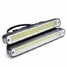 One Pair COB LED Lights LED DRL Daytime Running Lights Bulbs 12W - 2