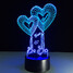 100 Love 3d Led Lights Heart Gifts - 2