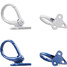 Motorcycle Luggage Hooks Aluminum Scooter Blue - 4