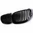 M5 E60 E61 Black Front Sport Pair Wide Kidney Grille Grill for BMW - 4