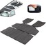 Gray Doors Insulation Sound Heat Shield Jeep Wrangler JK 4pcs Deadener Kit - 2