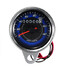 Speedometer Gauge LED Backlight KMH Universal Motorcycle Odometer 12V Dual - 3