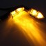 15SMD Universal Motorcycle Light Arrow Turn Signal Indicator Amber - 3