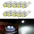 194 168 W5W Car License Plate T10 12V Wedge Side Light LED COB Bulb Lamp - 5