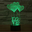100 Decoration Atmosphere Lamp Led Night Light Love Star Novelty Lighting Wars 3d - 3